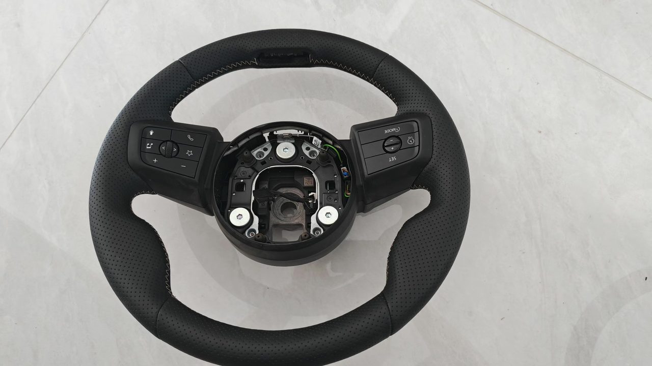 BMW MINIOEM steering wheel with multi-function buttons and complete leather cover