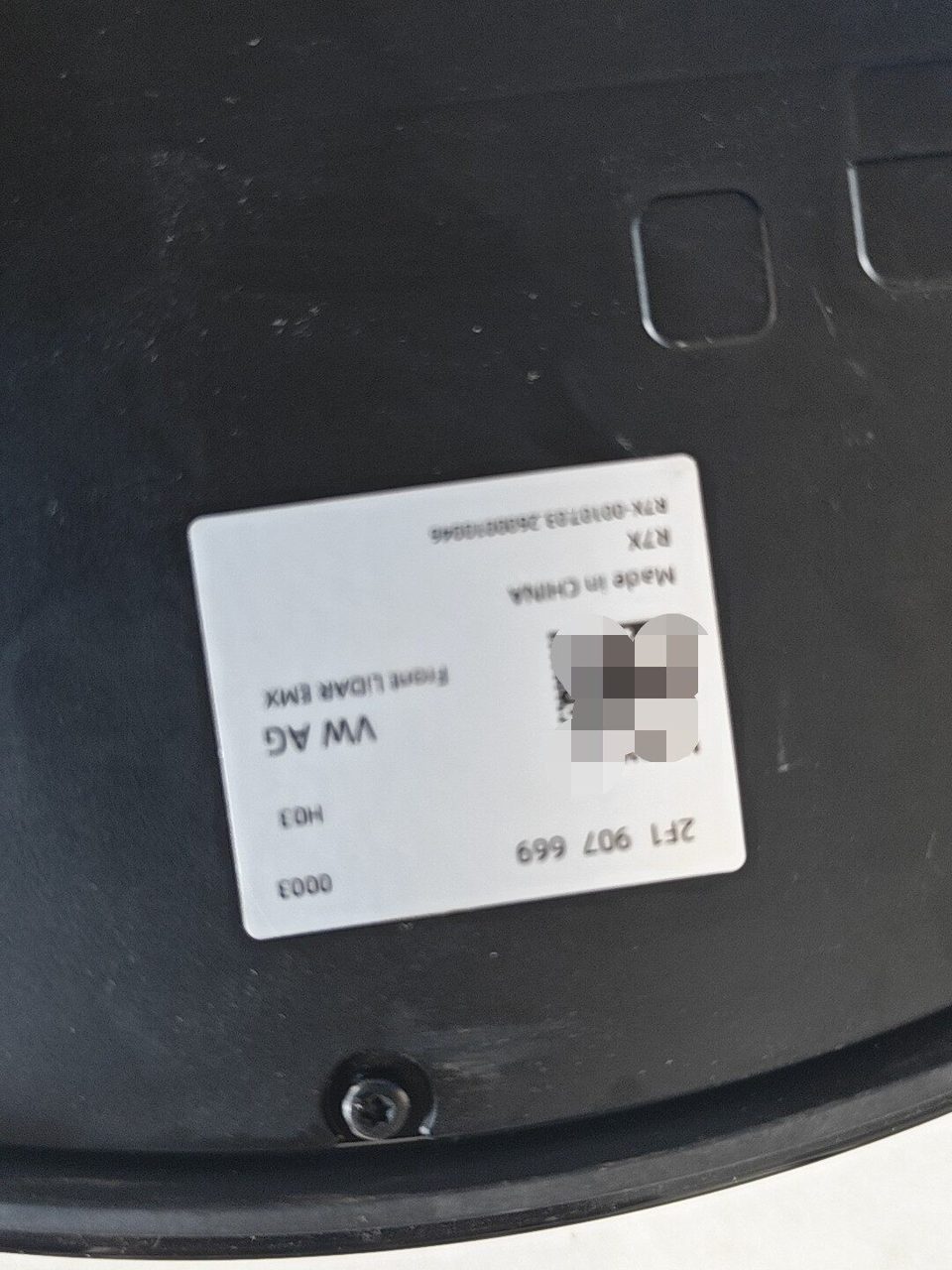 Volkswagen ID.ERA9X Front LiDAR, EMX LiDAR, OEM