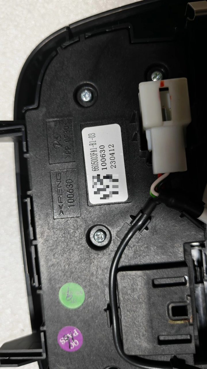 XPeng G6 Innenraumleuchte Baugruppe, OEM, Teilenummer 6605001FC1