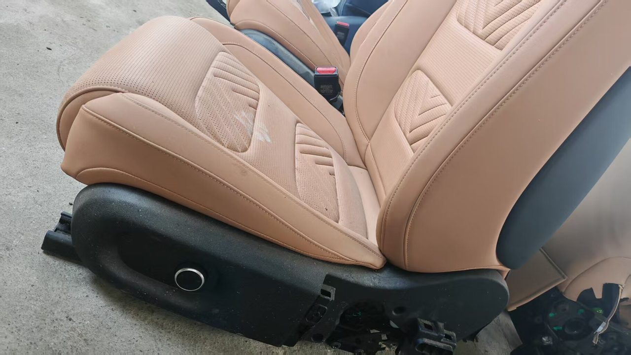 smart 5 Fahrersitz, Braun Leder, Originales gebrauchtes OEM-Teil