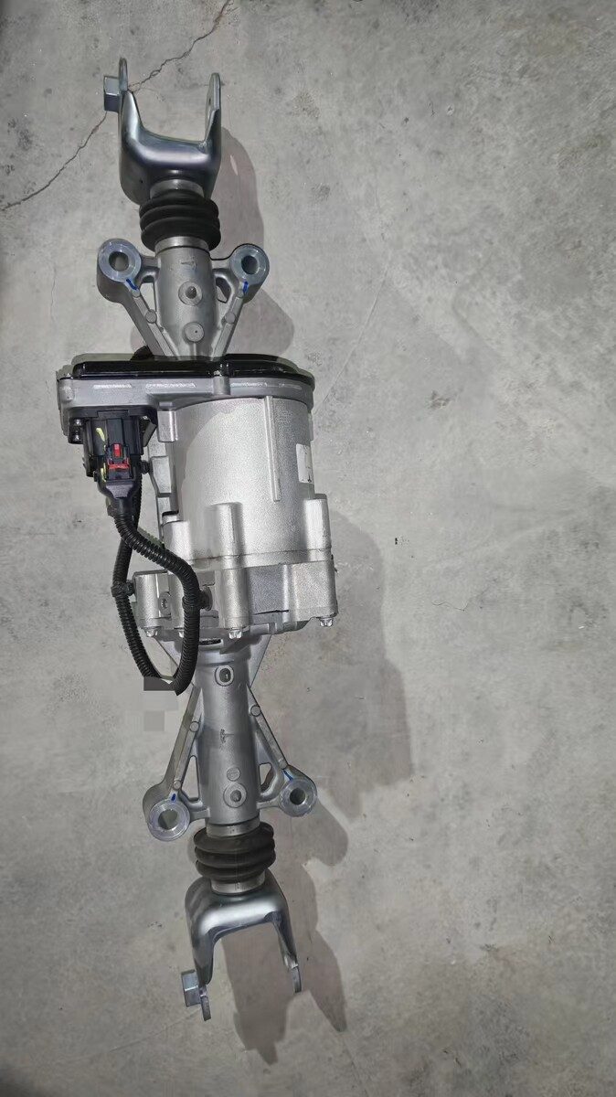 Tesla Cybertruck Rear-Wheel Steering Unit Assembly, with Motor, Genuine OEM Used Part, All Connectors Included
