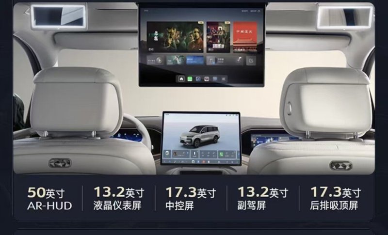 Denza N7 Zentraldisplay Deckendisplay