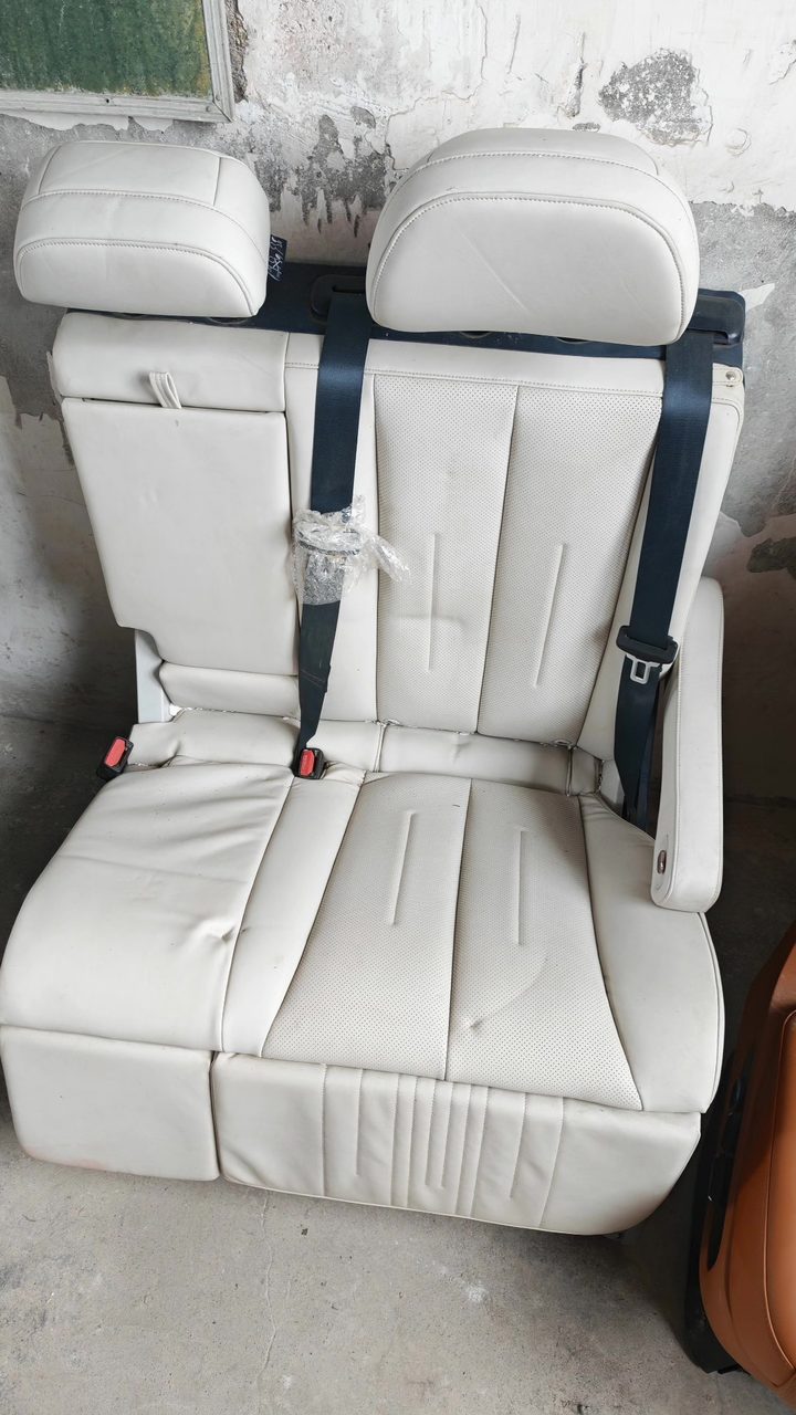 ZEEKR Rear Seat, OEM, Beige Leather Surface, with Seat Belt