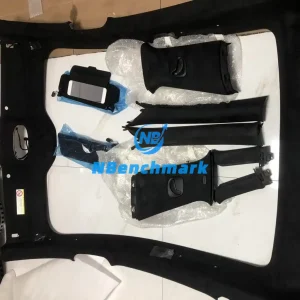 Xiaomi SU7 suede headliner interior