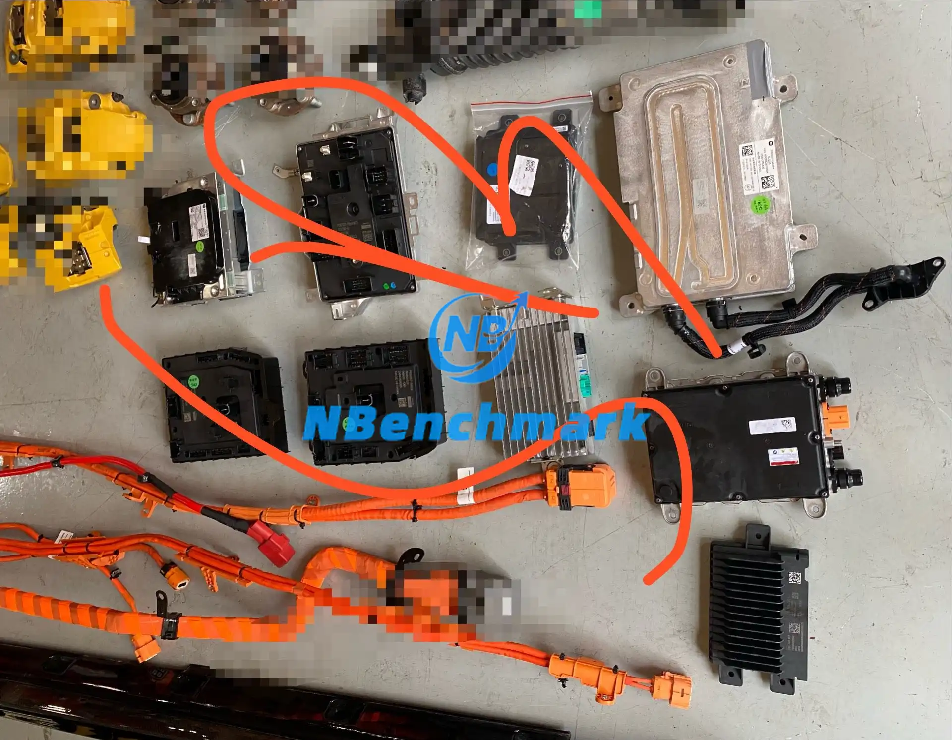 Xiaomi SU7 Ultra complete vehicle electrical components, SU7 Ultra autonomous driving controller, entertainment head unit, central gateway, and area controller