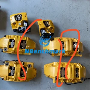 Used Xiaomi SU7 Ultra brake calipers and carbon ceramic brake discs
